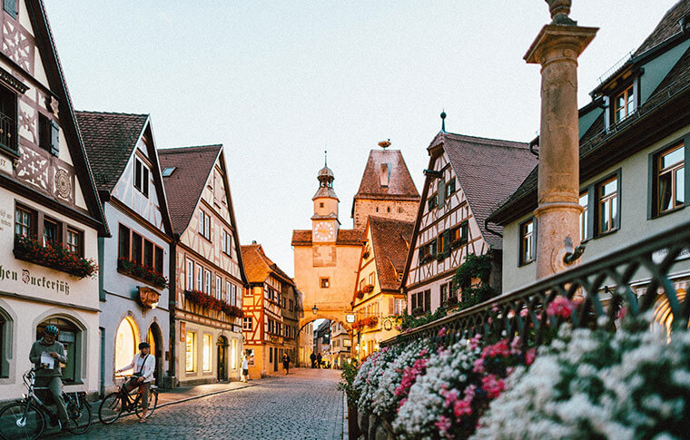 Classic German town and architecture